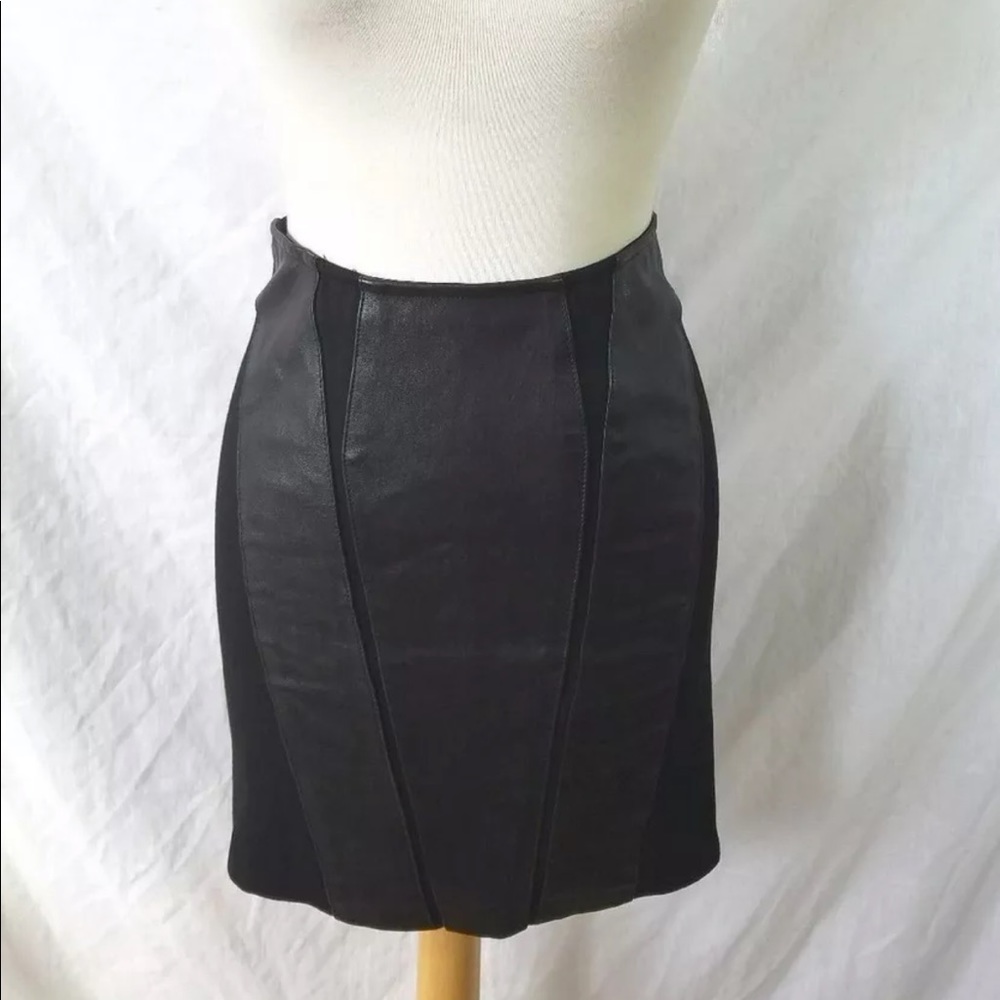 Helmut Lang Leather Skirt Size 2